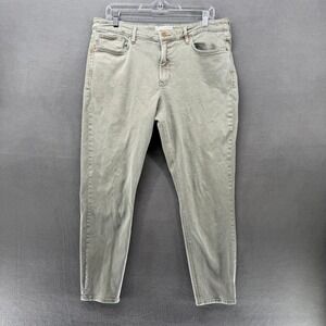 Dear John Gisele Skinny Jeans Desert Sage Green Stretch Womens 32 (34x27)